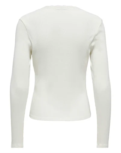 Only - ONLSara Sharai Bluse - Cloud Dancer